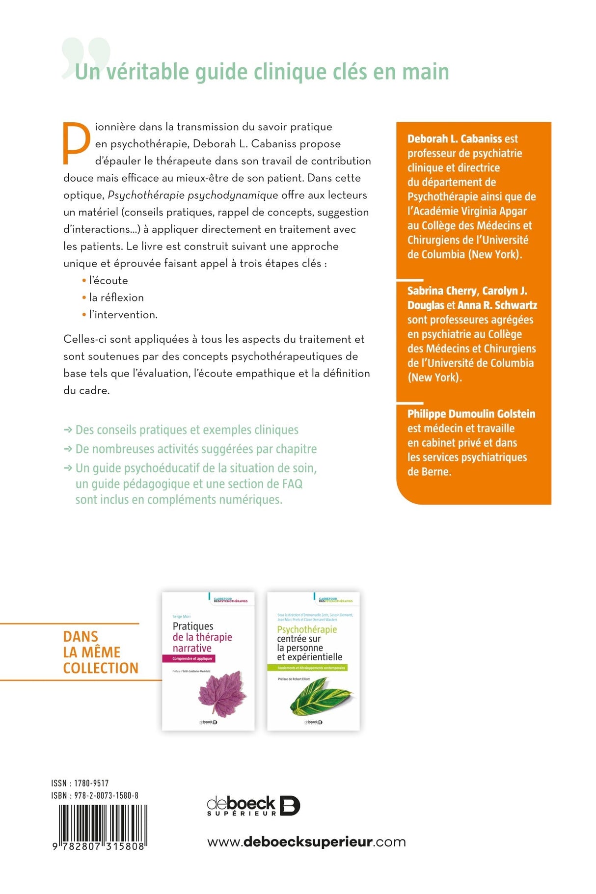 Livre Psychothérapie psychodynamique