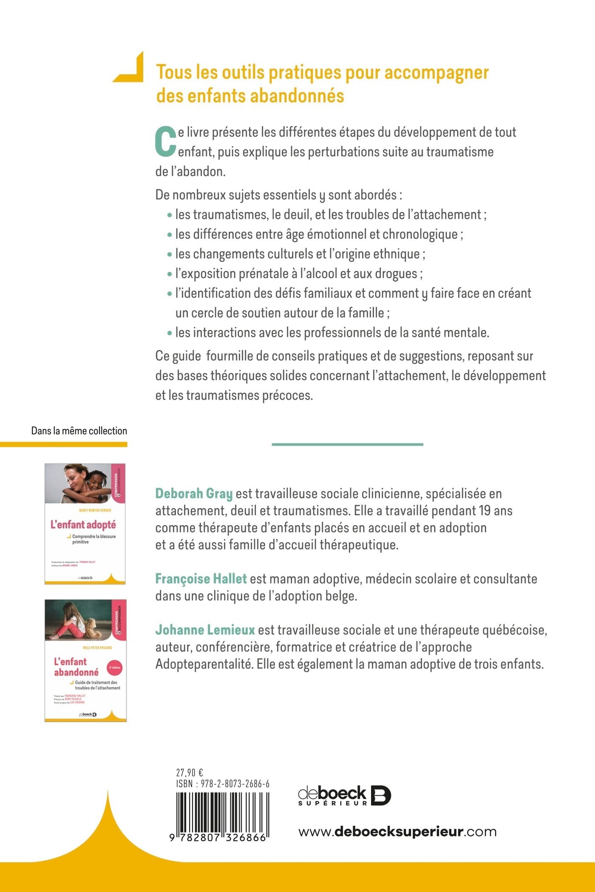 Livre Attachement et adoption