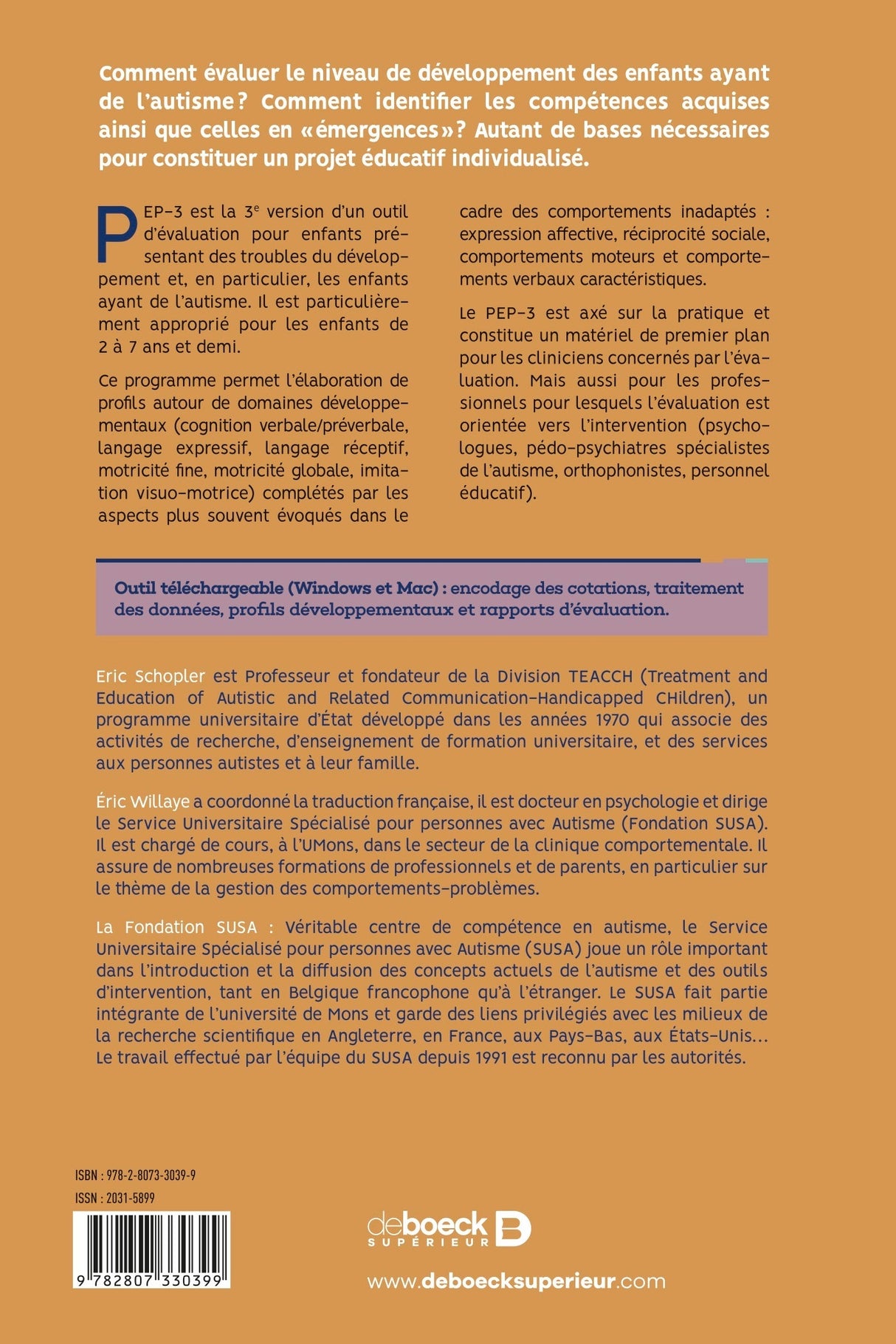 Livre PEP-3 : Profil psycho-éducatif