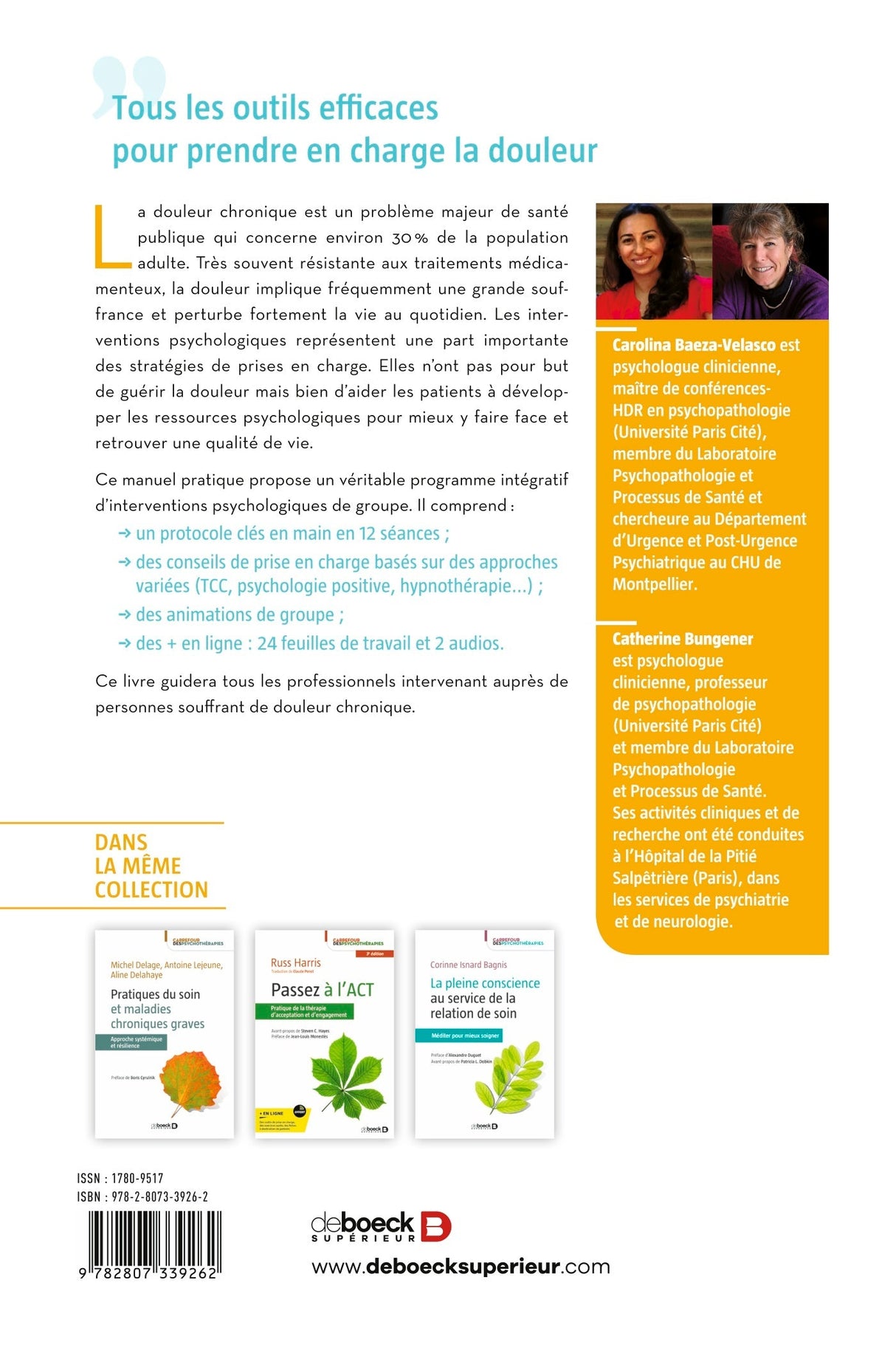 Livre Mieux vivre avec la douleur chronique