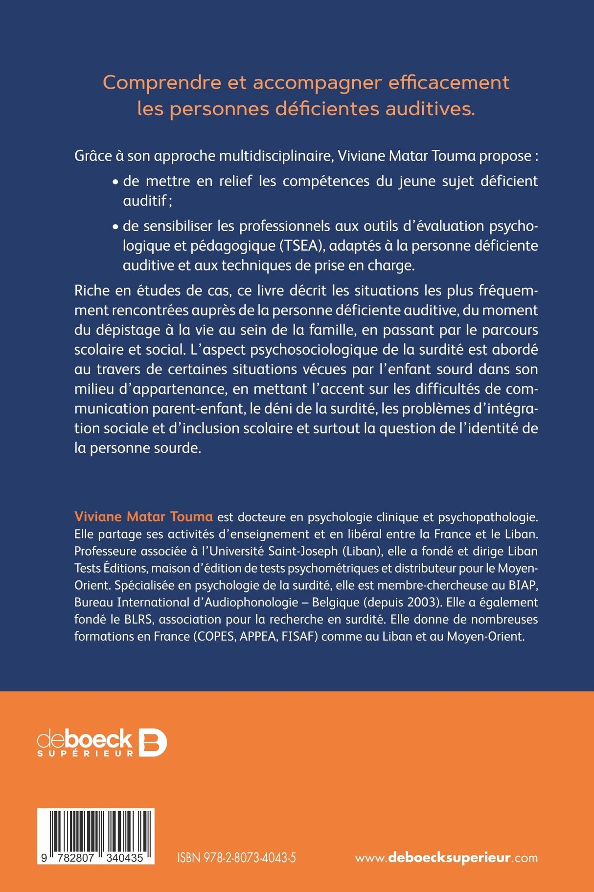 Livre Accompagner les personnes déficientes auditives