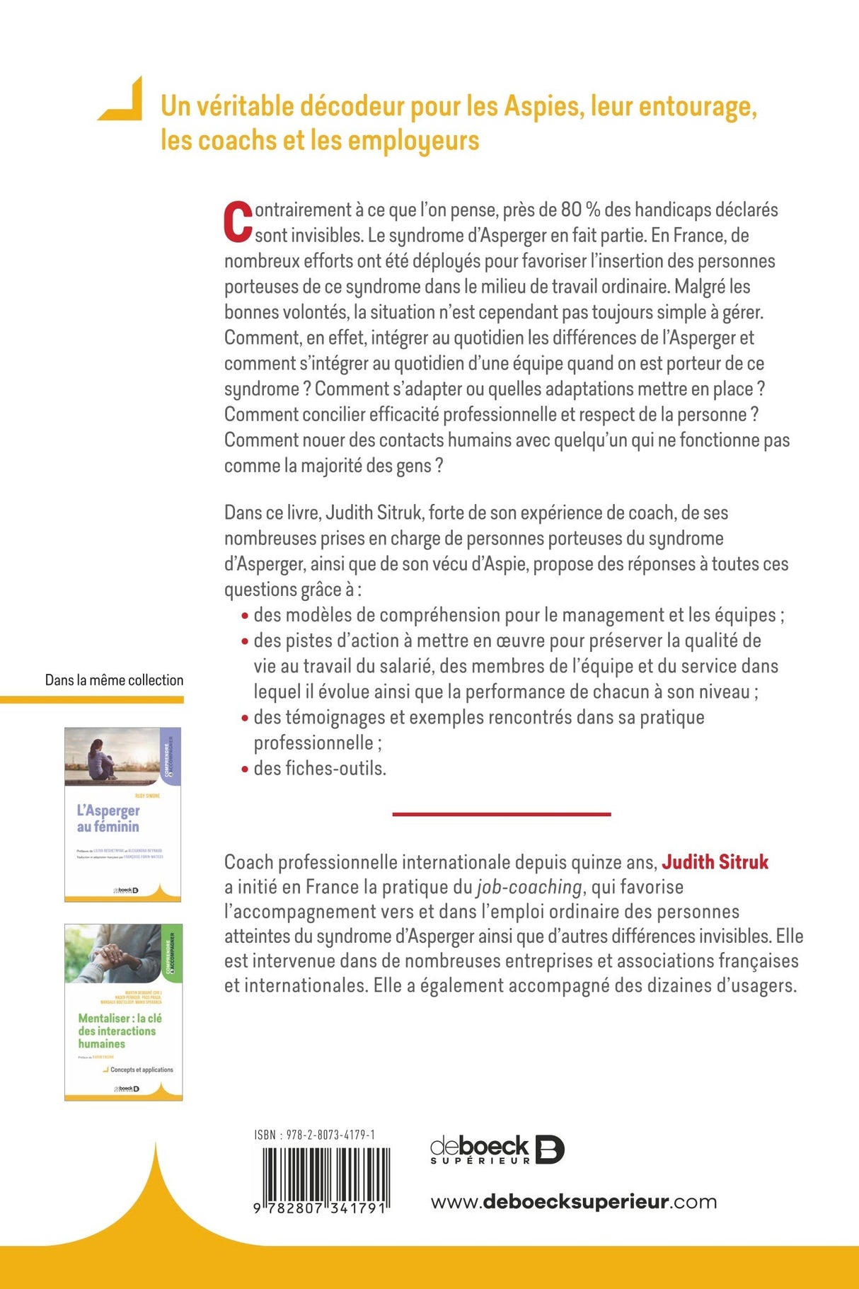 Livre L’Asperger au travail