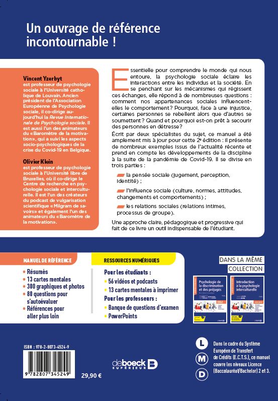 Livre Psychologie sociale