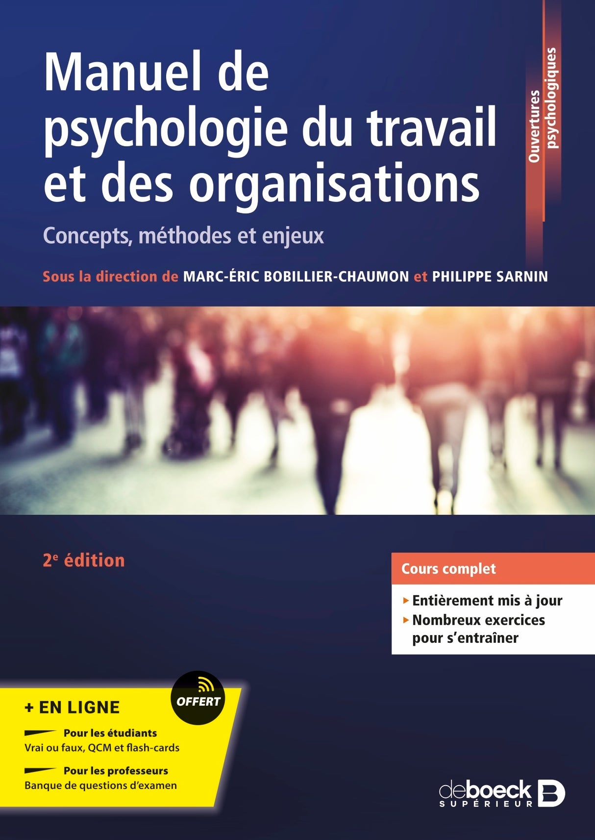 Livre Manuel de psychologie du travail et des organisations