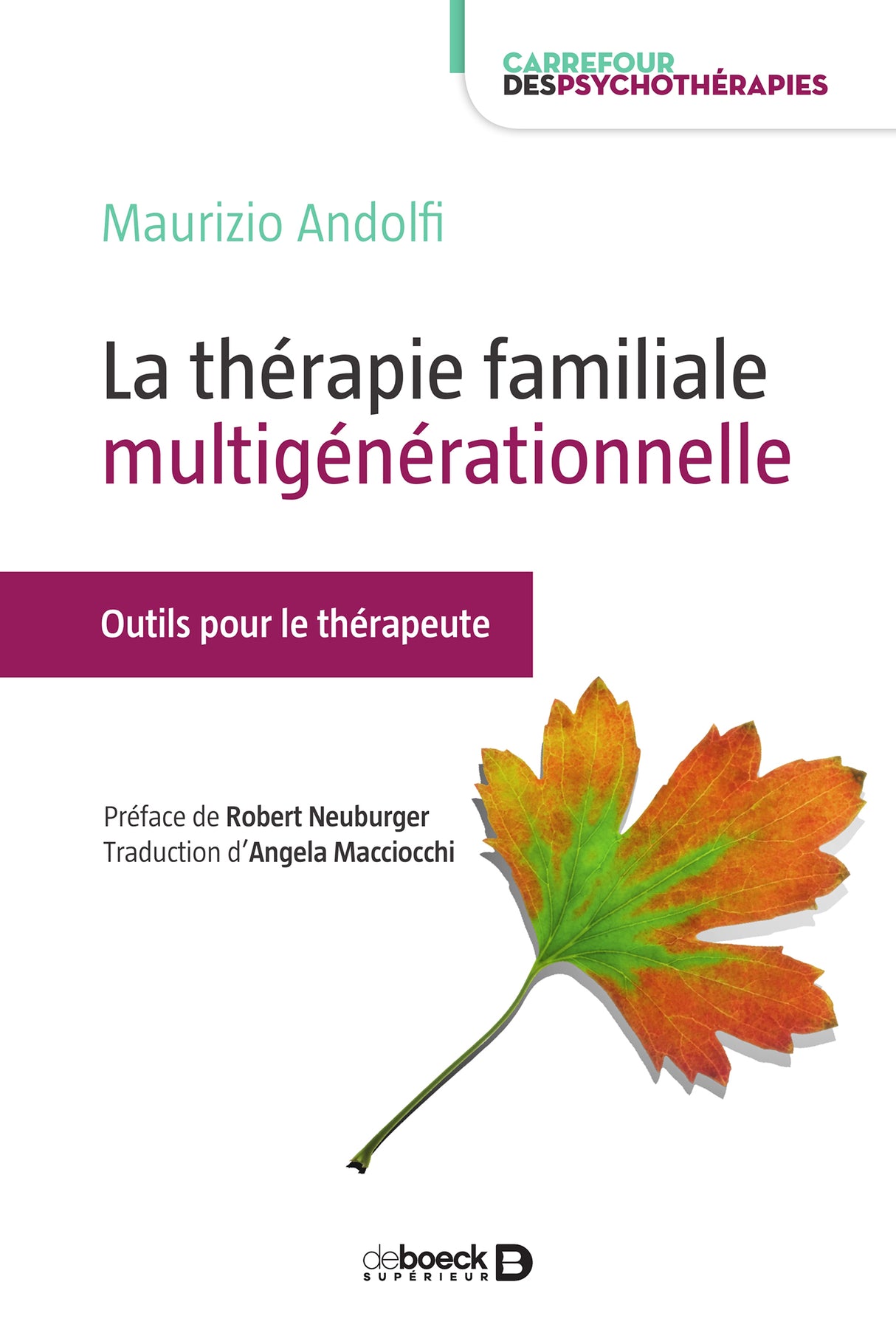Livre La thérapie familiale multigénérationnelle