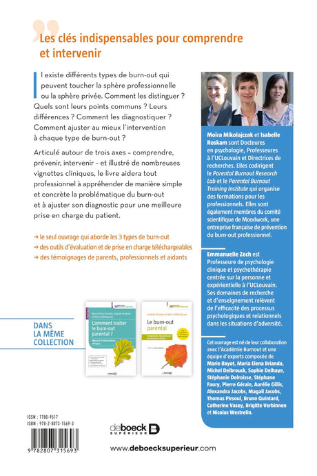 Livre Burn-out professionnel, parental et de l'aidant