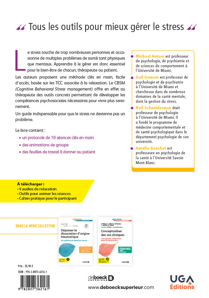 Livre Gérer le stress grâce aux TCC
