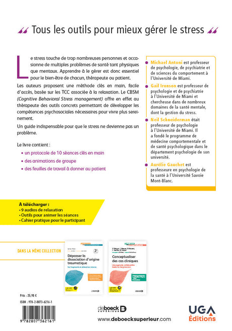 Livre Gérer le stress grâce aux TCC