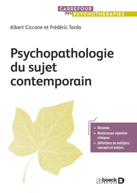 Psychopathologie du sujet contemporain