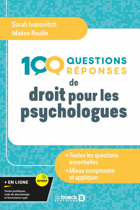 100 questions-réponses de droit pour les psychologues